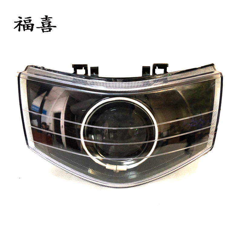 马哈100福喜125国三大灯总成LED激光透镜巧格JOG车头灯恶魔眼75W