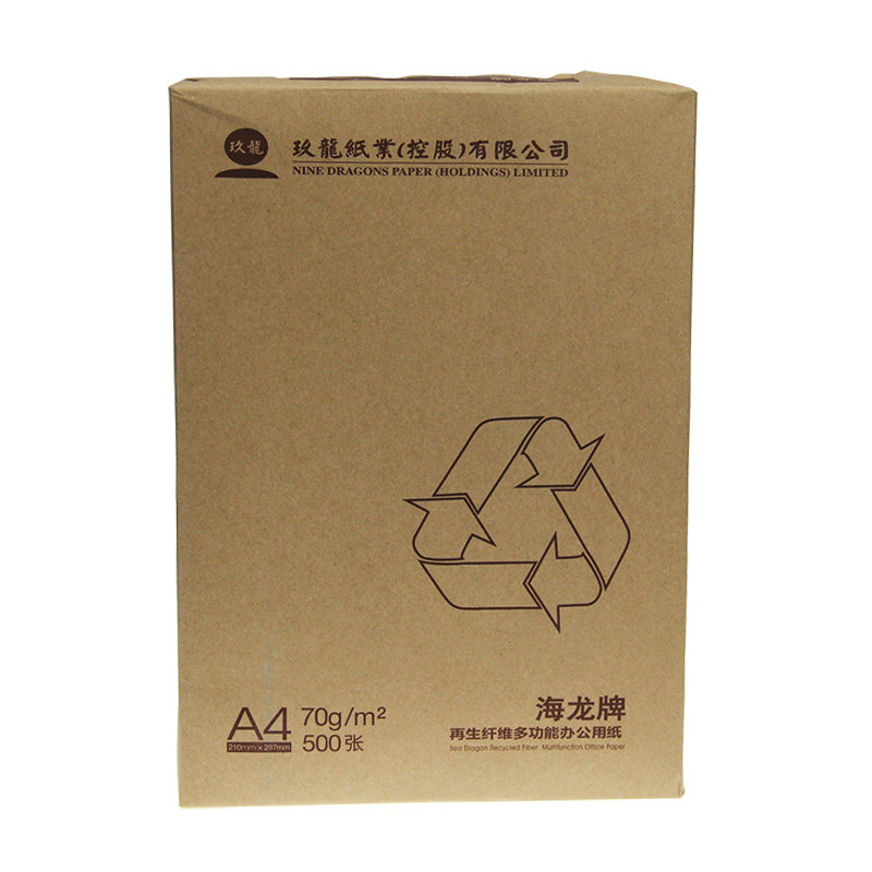 海龙a4纸70g80g克玖龙打印复印纸 500张一包整箱装2500张