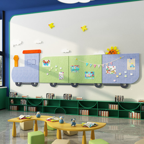 幼儿园毛毡板墙贴班级教室环创主题文化墙成品布置环境材料黑板报