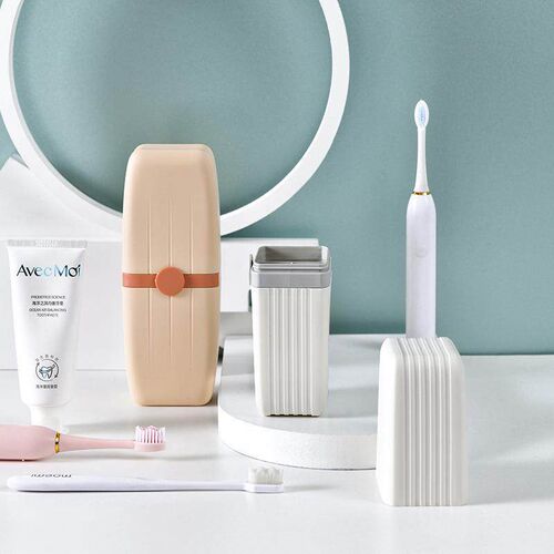 Storage box for toothbrushes and toothpaste, portable toothb