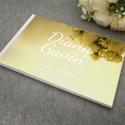 Custom Wedding Guest Book Personalized Signature Book Guests