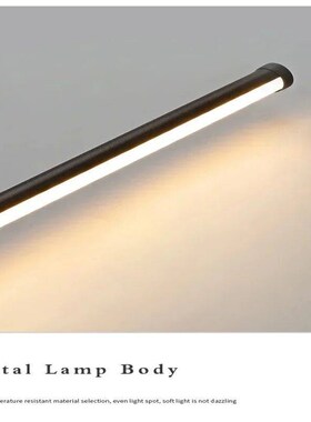Nordic Art Design Minimalist Long Line Wall Lamps Modern Sim