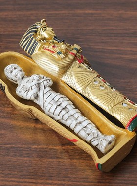 埃及法老木乃伊金字塔狮身人面像伊西斯玻璃贴片装饰树脂工艺品