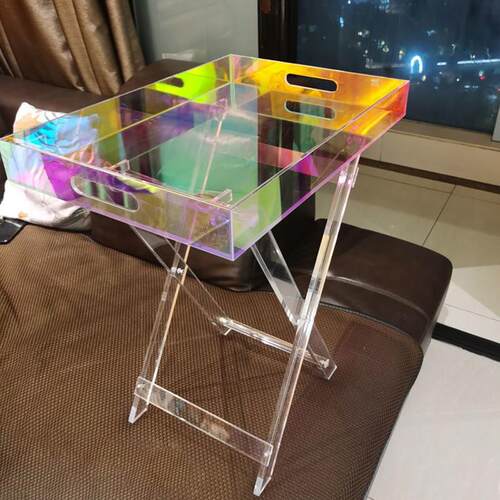 Portable Folding Acrylic Transparent Colourful Luxury Coffee