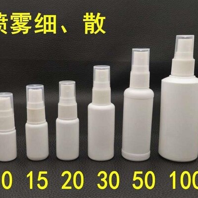 10/15/20/30/50/100ml fine mist small spray bottle plastic
