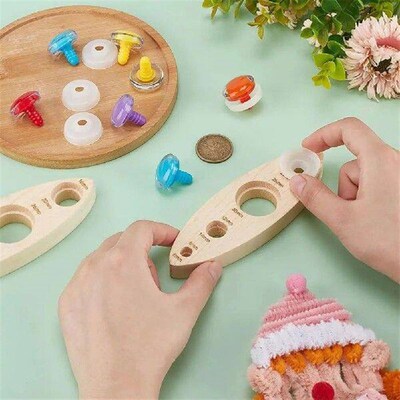 Wooden Safety Eye Tool Wooden Safety Eye Inserter Craft