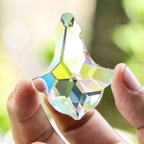 1PC 50MM Clear anchor Glass art Crystal prism Faceted