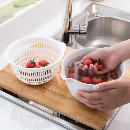 Creative Japanese basket xiancai basins fruit bowl home