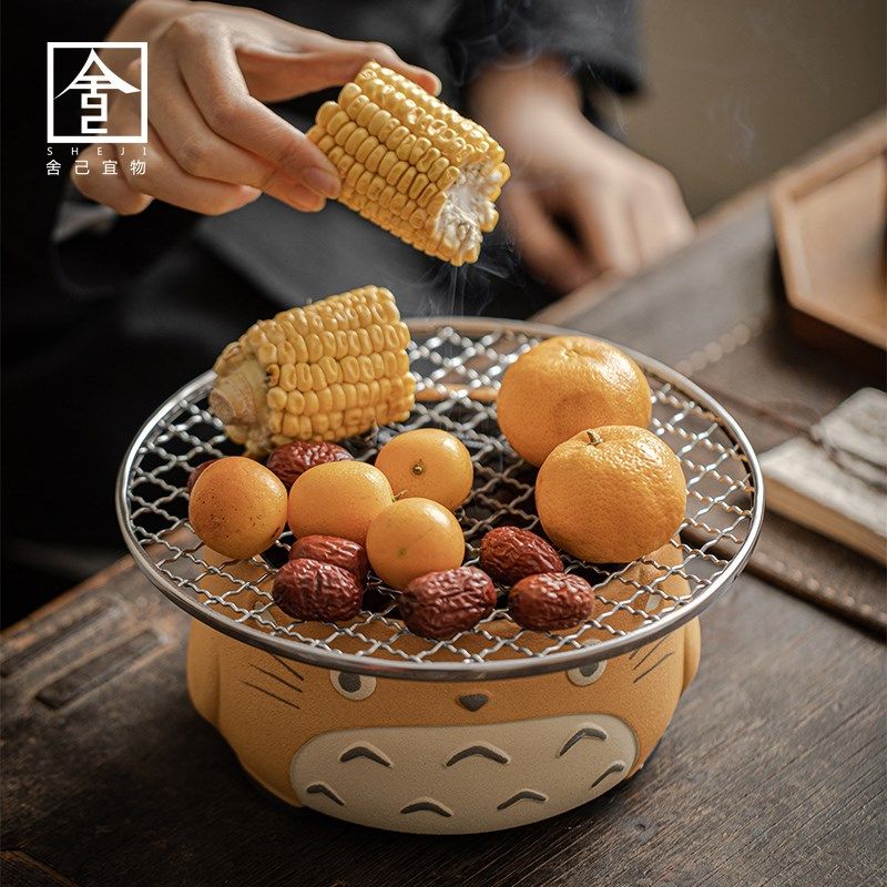 舍己宜物围炉煮茶龙猫电陶炉家用智能静音煮茶器陶瓷煮茶壶,餐饮具,煮茶炉,淘宝优惠券,粉丝福利购,淘宝优惠卷