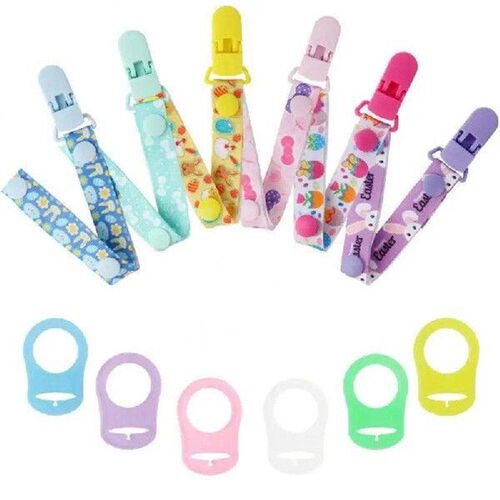 Soother Holder Soft Durable Pacifier Clips Chains Pacifier