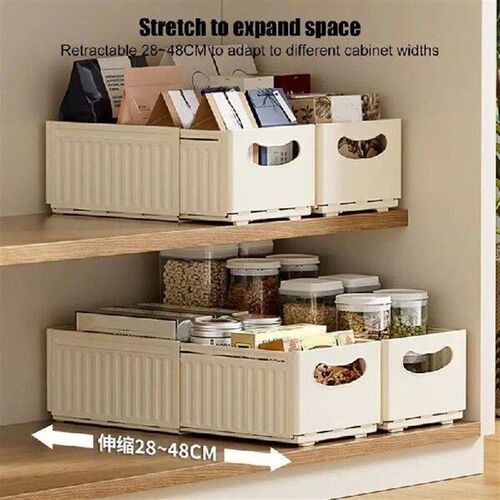 Retractable Storage Containers 3pcs Bathroom Organizers And