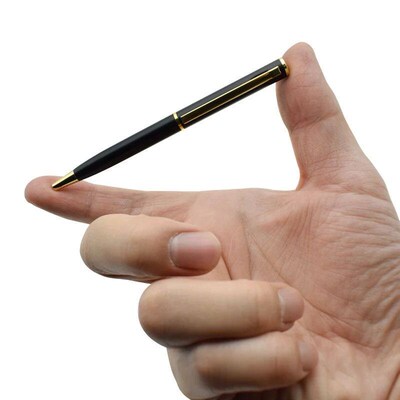 Rotating Pocket-size Ballpoint Pen Metal Material 0.7mm Blac