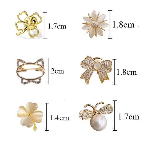 Fashion Brooch Flower Bow Brooches for Women Sweater Coat