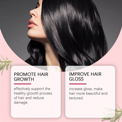HOEGOA Rosemary Mint Hair Care Spray for Smooth, Straight, C
