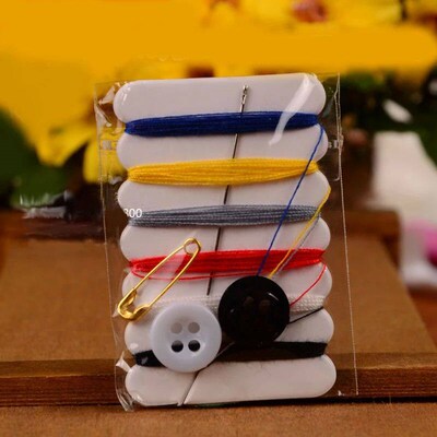 50pcs Small Hotel Home Sewing Box Set Sewing Kit Costurero B