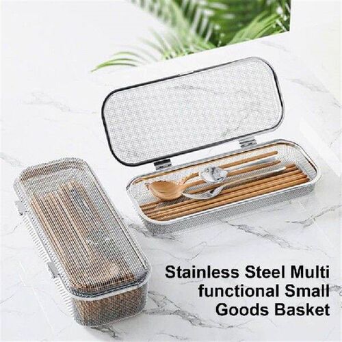 Stainless Steel Cutlery Holder Spoons Chopsticks Cleaning