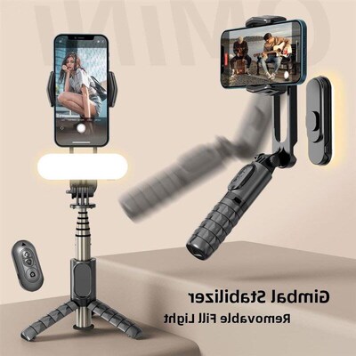 Handheld Gimbal Stabilizer Mini Selfie Stick Tripod Zwith01