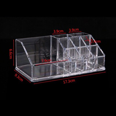 9 Grid Acrylic Makeup Organizer Storage Box Cosmetic Box Lip