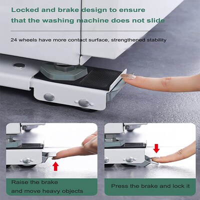 Washing Machine Stand Movable Refrigerator Raised Base Mobil