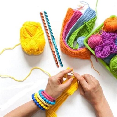 NEW Premium Crochet Hooks Set With Case Knitting Needles Set