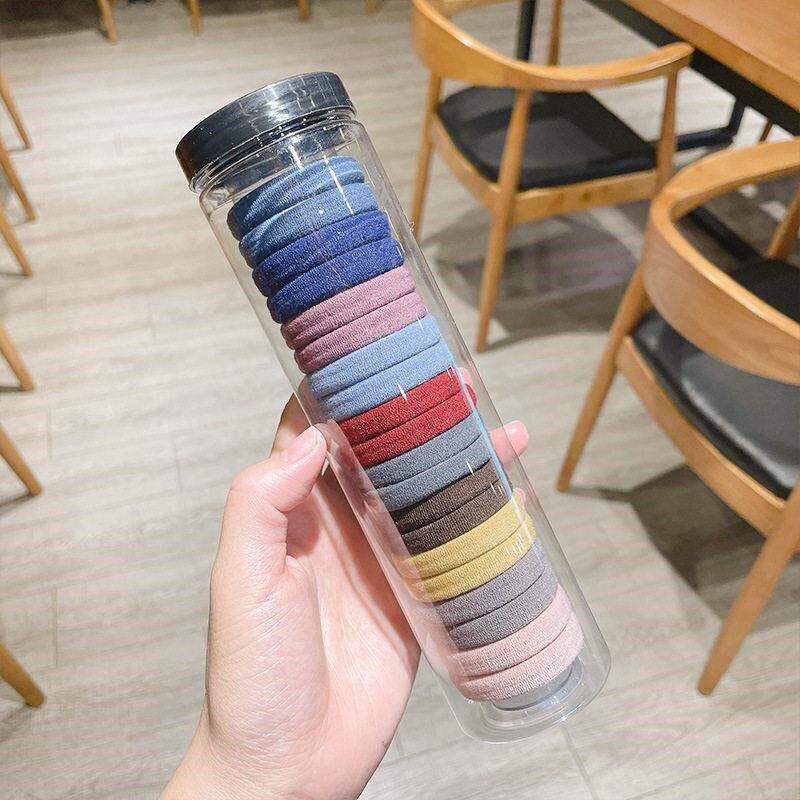 20PCs Thick Hair Bands Elastics Ponies Ties Bobbles 20根发绳 - 实物图