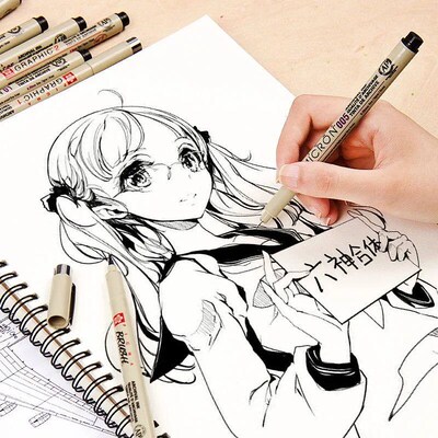 1pcs Sakura Pigma Micron Fine Pen Waterproof Smooth Black In