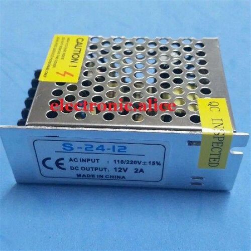 24W AC 100V-220V DC 12V 2A Adjust Universal Regulated