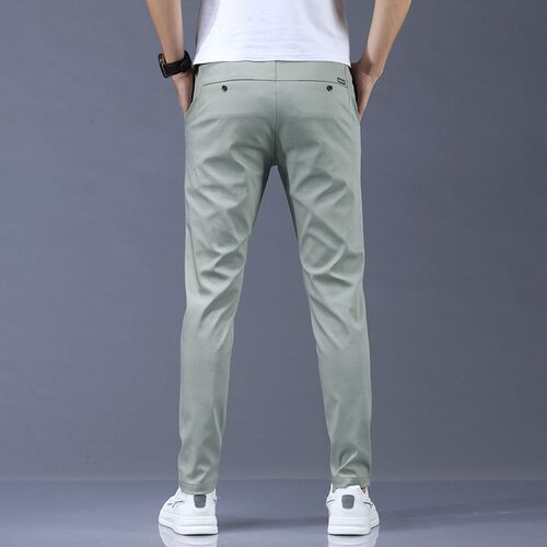2023 Spring Summer Pants Mens Stretch Korean Casual Slim Fit