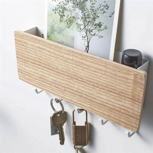 1pc Key Holder Home Accessories Key Organizer Wall Bamboo Ho