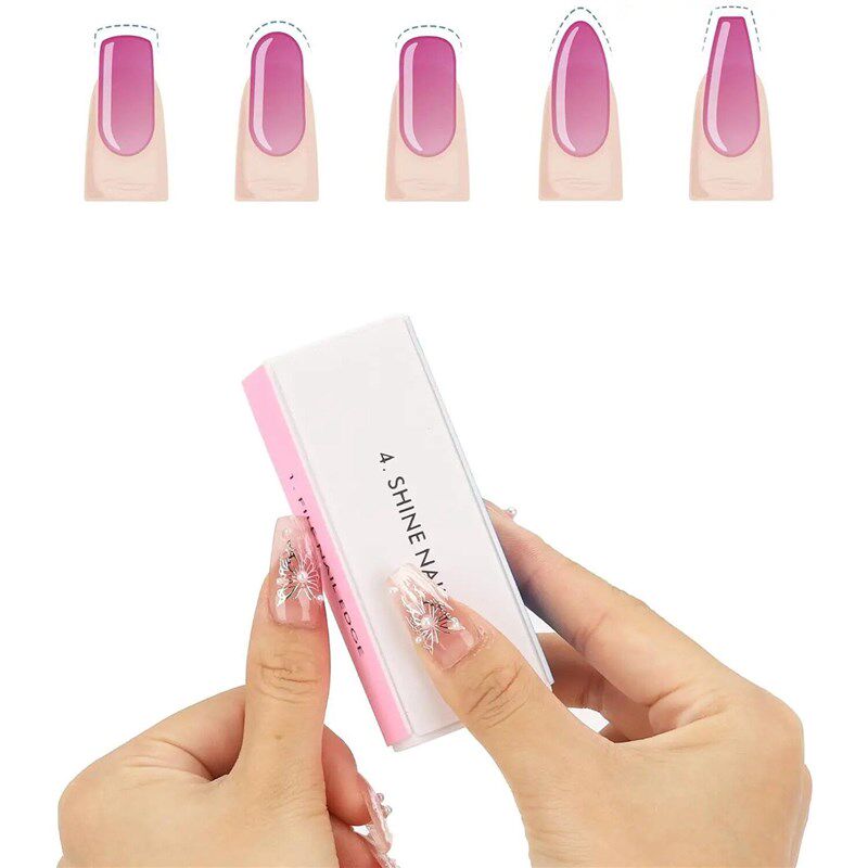 5 Pcs/1Set Nail Sponge Buffer Block Shine Polisher Nail Buff图片