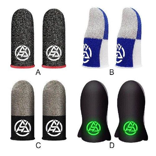 20 Pcs Touch Screen Finger Sleeve Sweatproof for PUBG Gamer
