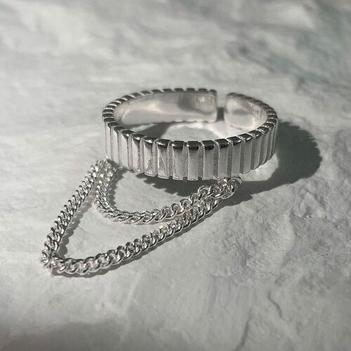 Multi Layer Chain Rings Punk Vintage Fidget Ring For Men Wom