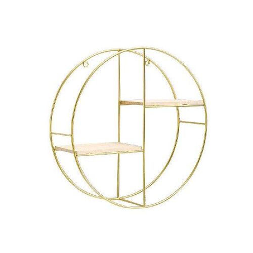 Wall Decor Iron Storage Rack with Light Nordic Ins