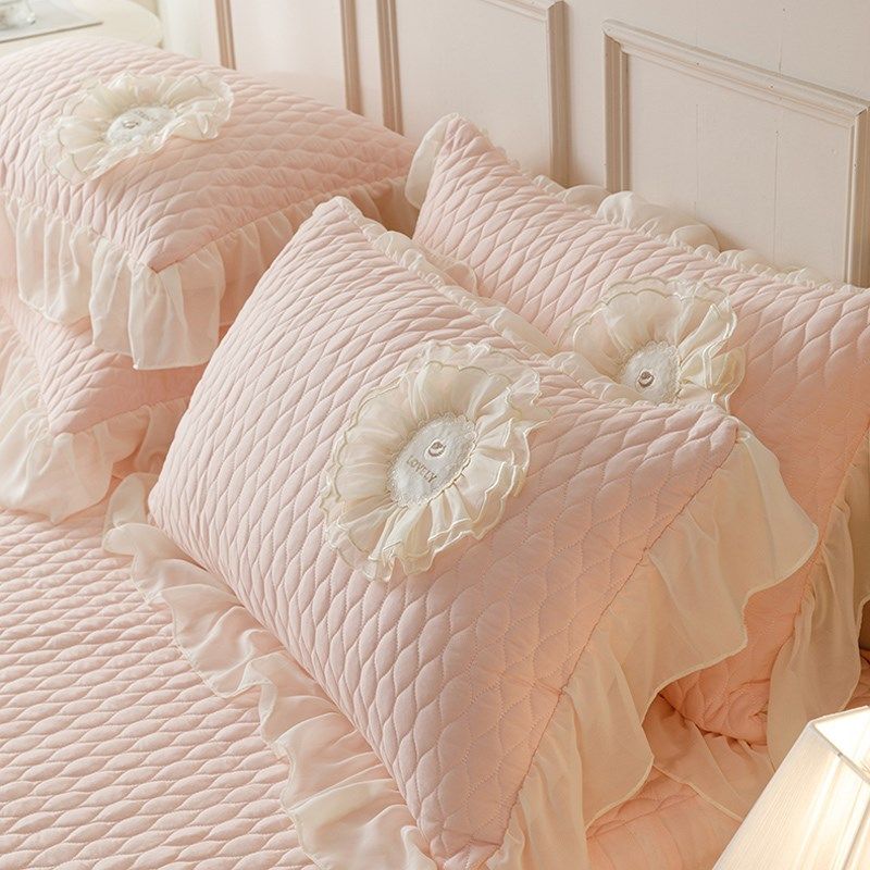 公主风纯色夹棉床裙单件高档蕾丝花边床围裙床四季通用床罩防滑,床上用品,床裙,淘宝优惠券,粉丝福利购,淘宝优惠卷