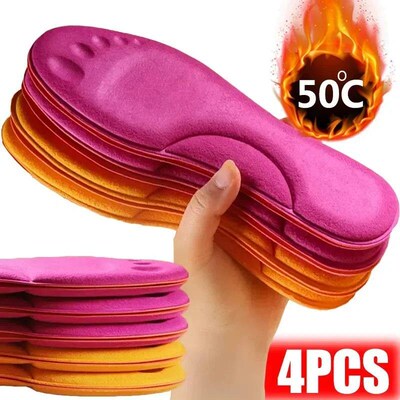 2Pairs Self Heating Insoles Thermostatic Thermal Insole Mass