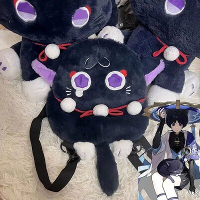 Game Genshin Impact Scaramouche Wanderer Cosplay Cat Cute