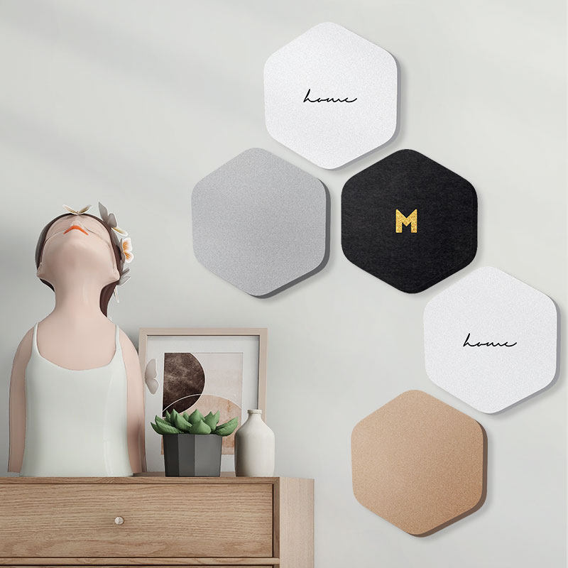 自粘毛毡墙贴六边形照片客厅卧室背景墙留言板贴画遮丑3D墙面装饰,家居饰品,软装墙贴,淘宝优惠券,粉丝福利购,淘宝优惠卷