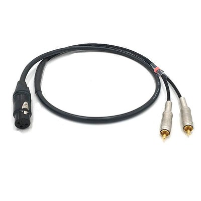 卡侬公转莲花卡农母转2RC话筒线.音频单卡龙一分二转两莲花