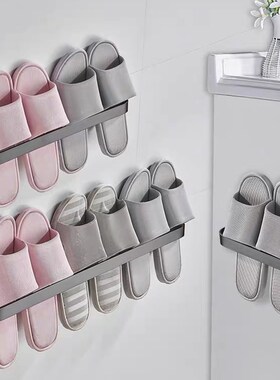 Slipper Rack  Towel Hanger Wall-Mounted Shoes Storage Rack P