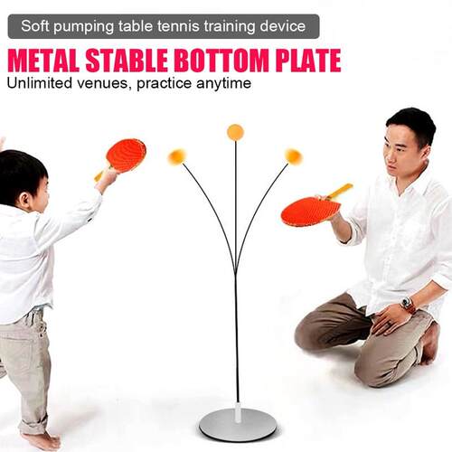 Wood Table Tennis Practice Trainer Racket Game Movement Soft