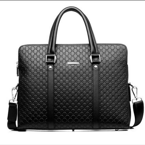 Free Shipping Men Fashion Business Briefcase High Quality Le