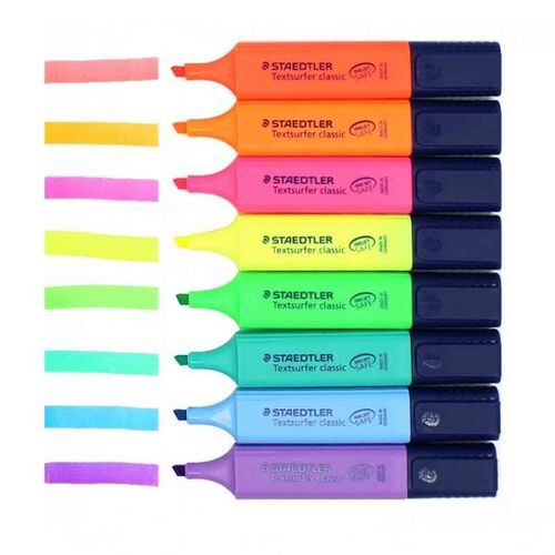 STAEDTLER 364 Color Highlighter Pen 1-5mm Large Ink Reservoi