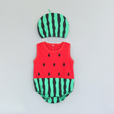 Thin Summer Baby troangle Clothes Cotton Cartoon Animal Inse