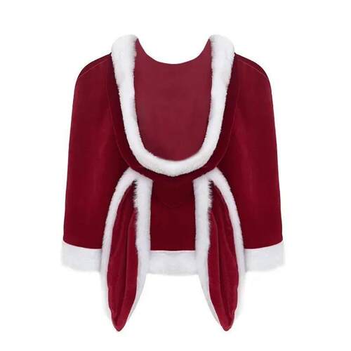 Cute Christmas Cosplay Costume Bunny Santa Claus Uniform