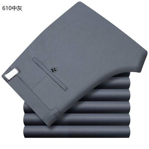 Summer New Thin Ice Silk Cotton Casual Pants Mens Straight