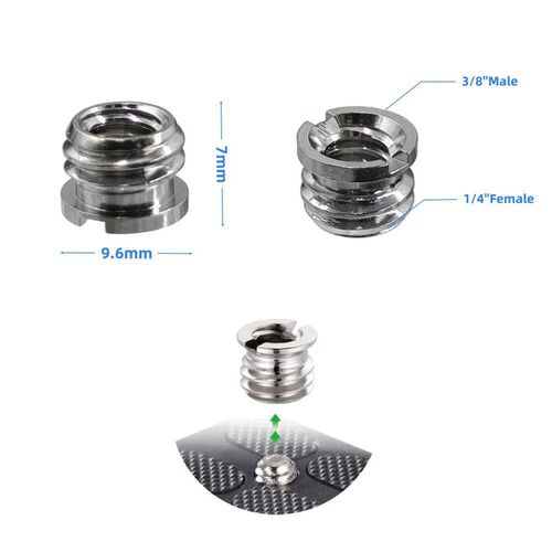 20Pcs 1/4  to 3/8  Female Screw Convert Adapter Spigot Stud