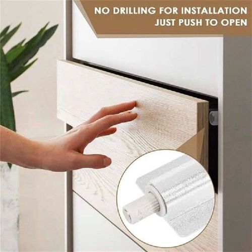 【NEW】6 Pcs Magnetic Push Latch Catch For Cabinet Door,
