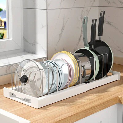 2024 New Scalable and Adjustable Pot Lid Storage Rack Pot Li