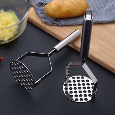 Stainless Steel Potato Masher Kitchen Pumpkin Garlic Vegetab