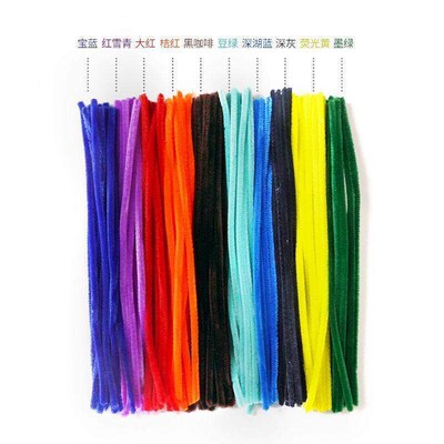 100pcs chenille stems diy materials pipe cleaner children ed